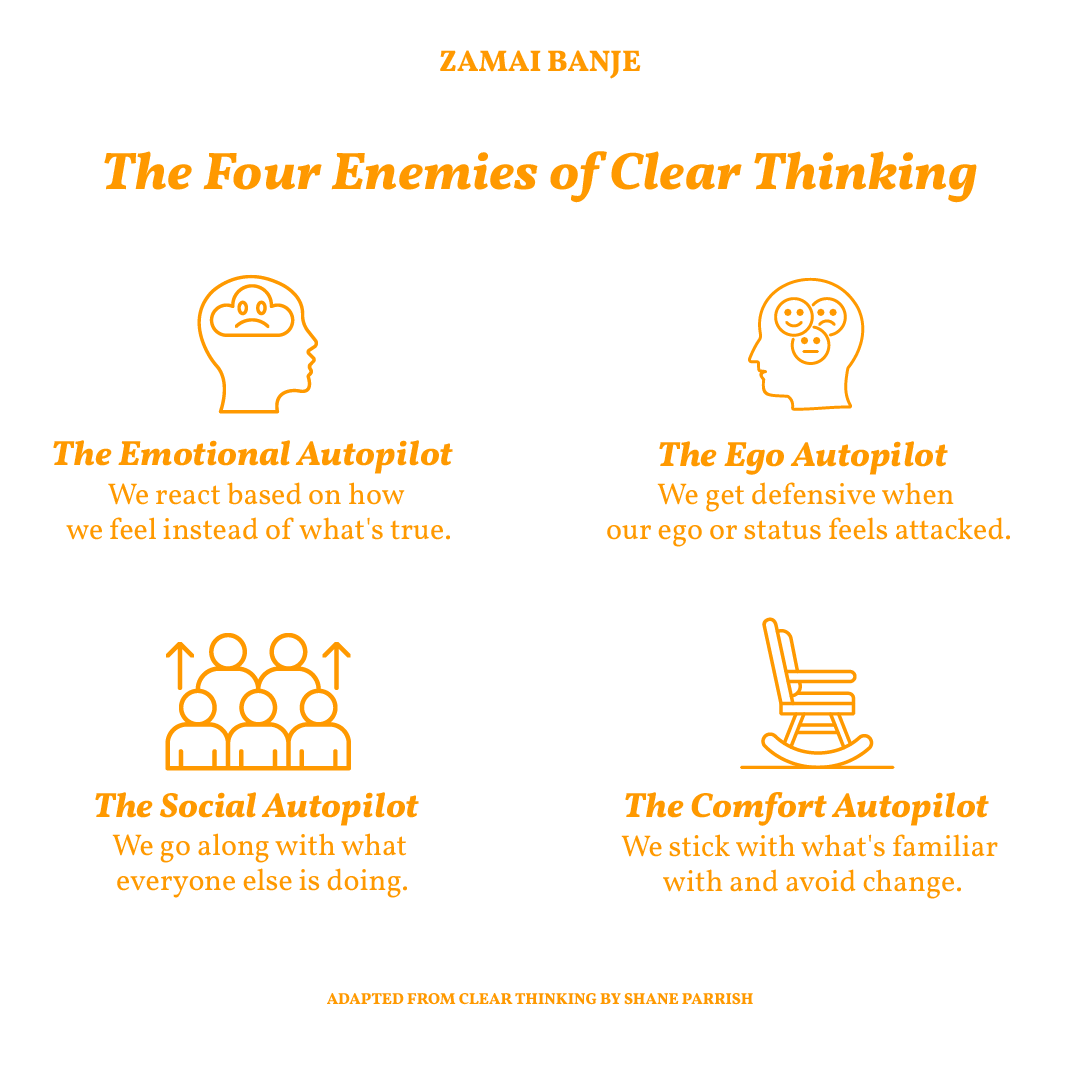 The Four Enemies of Clear Thinking